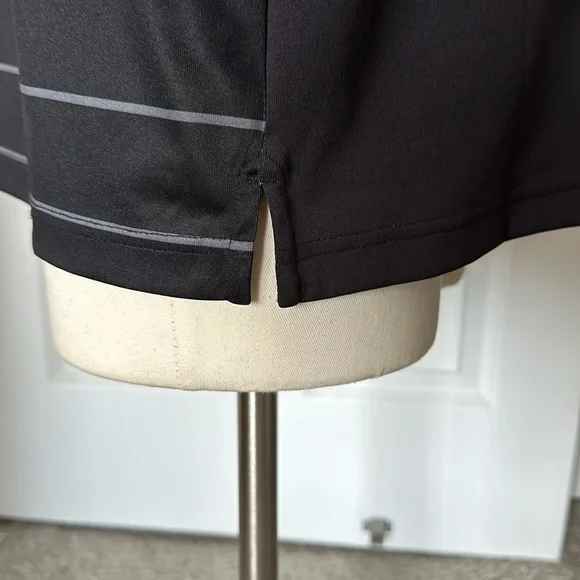 LIKE NEW CALLAWAY “OPTI-DRI” POLO GOLF SHIRT. Size XL. Black w/ Aqua blue & grey - Picture 6 of 10